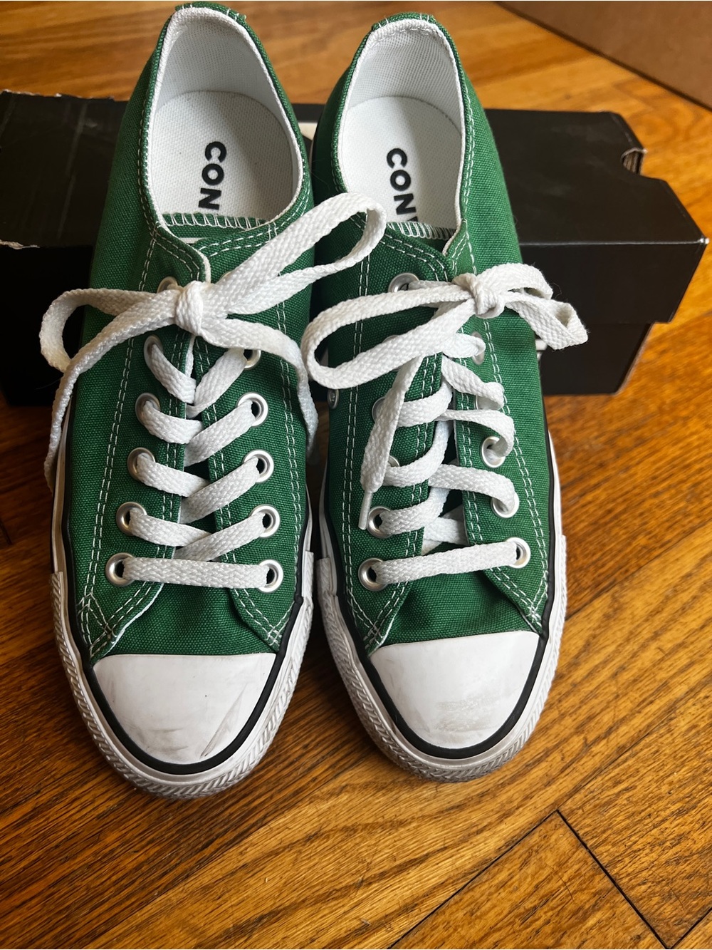 Converse Low Top Canvas Sneakers - Green CT OX